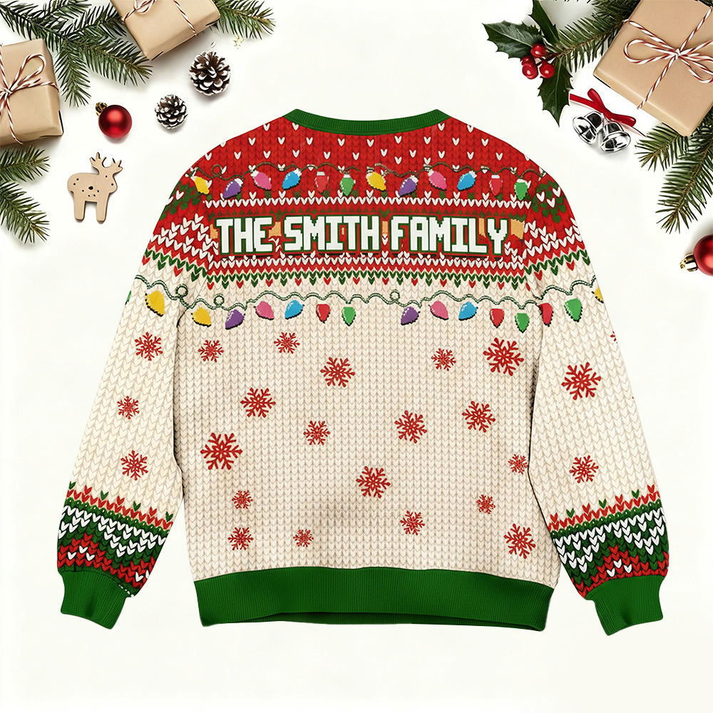 Personalized Family Photo Christmas Ugly Sweater