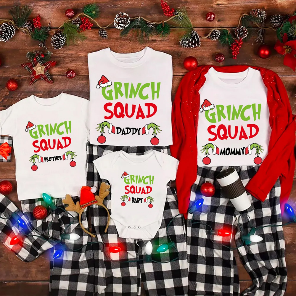 Personalized Cheerful Chaos Squad Family Matching T-Shirts