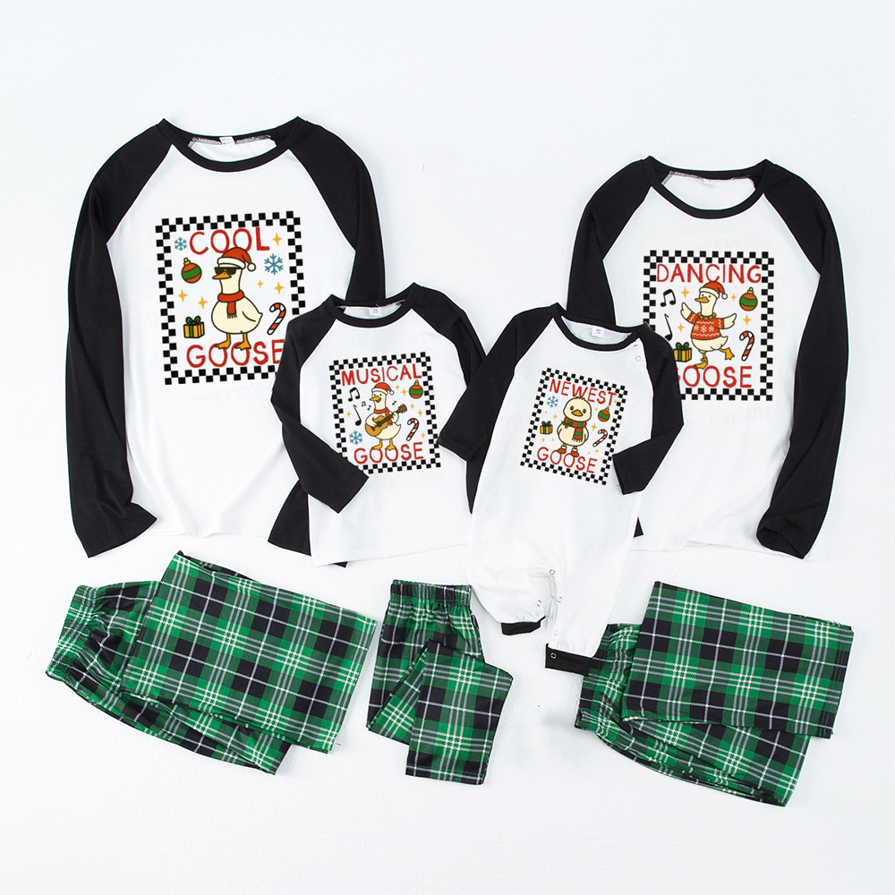 Personalized Goose Christmas Family Matching Pajamas