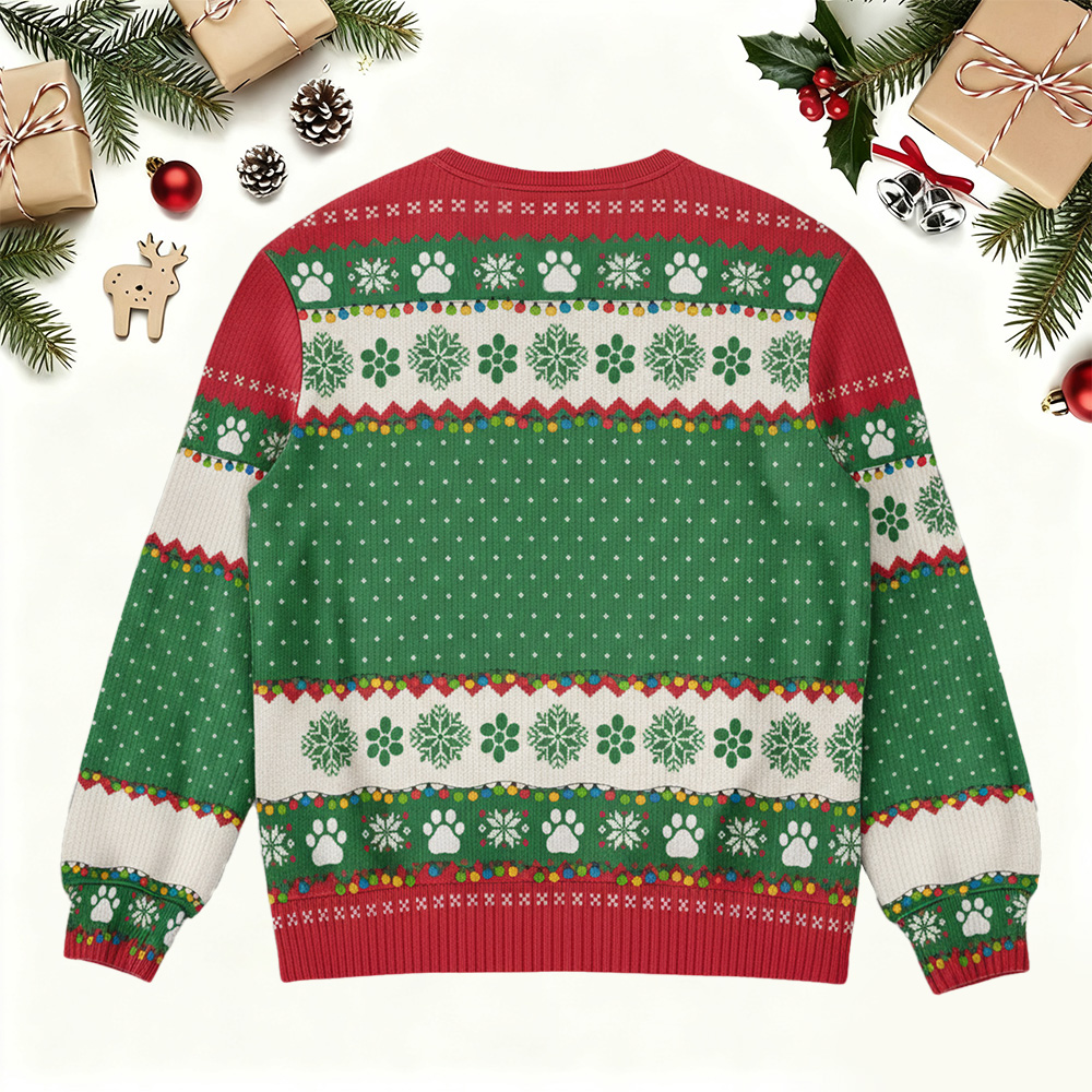 Personalized Pet Photo Christmas Ugly Sweater