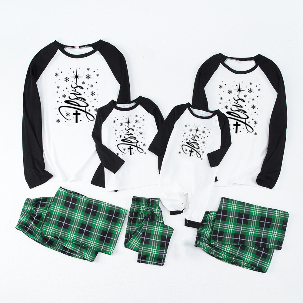 Jesus Christmas Tree Family Matching Pajamas