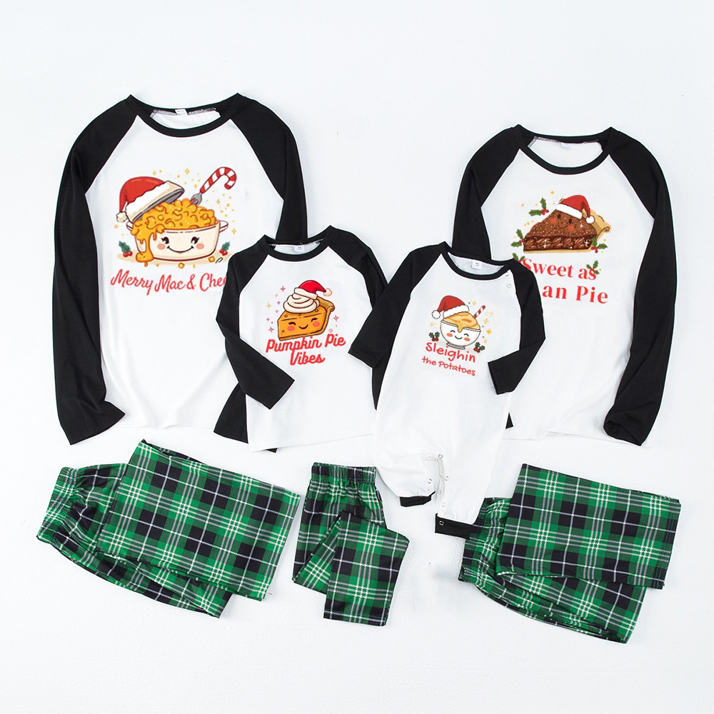 Personalized Christmas Dinner Crew Family Matching Pajamas