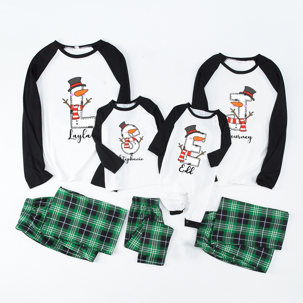 Snowman Christmas Famliy Matching Pajamas