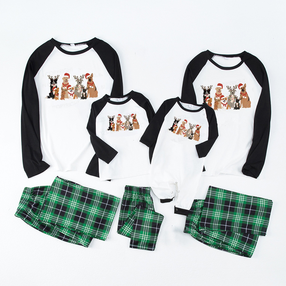 Happy Christmas Life for Dogs Family Matching Pajamas