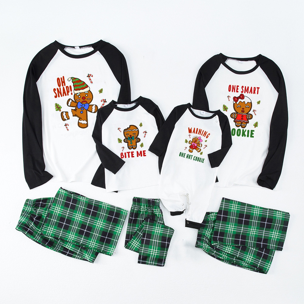 Funny Ginger Christmas Cake Man Matching Pajamas For Family