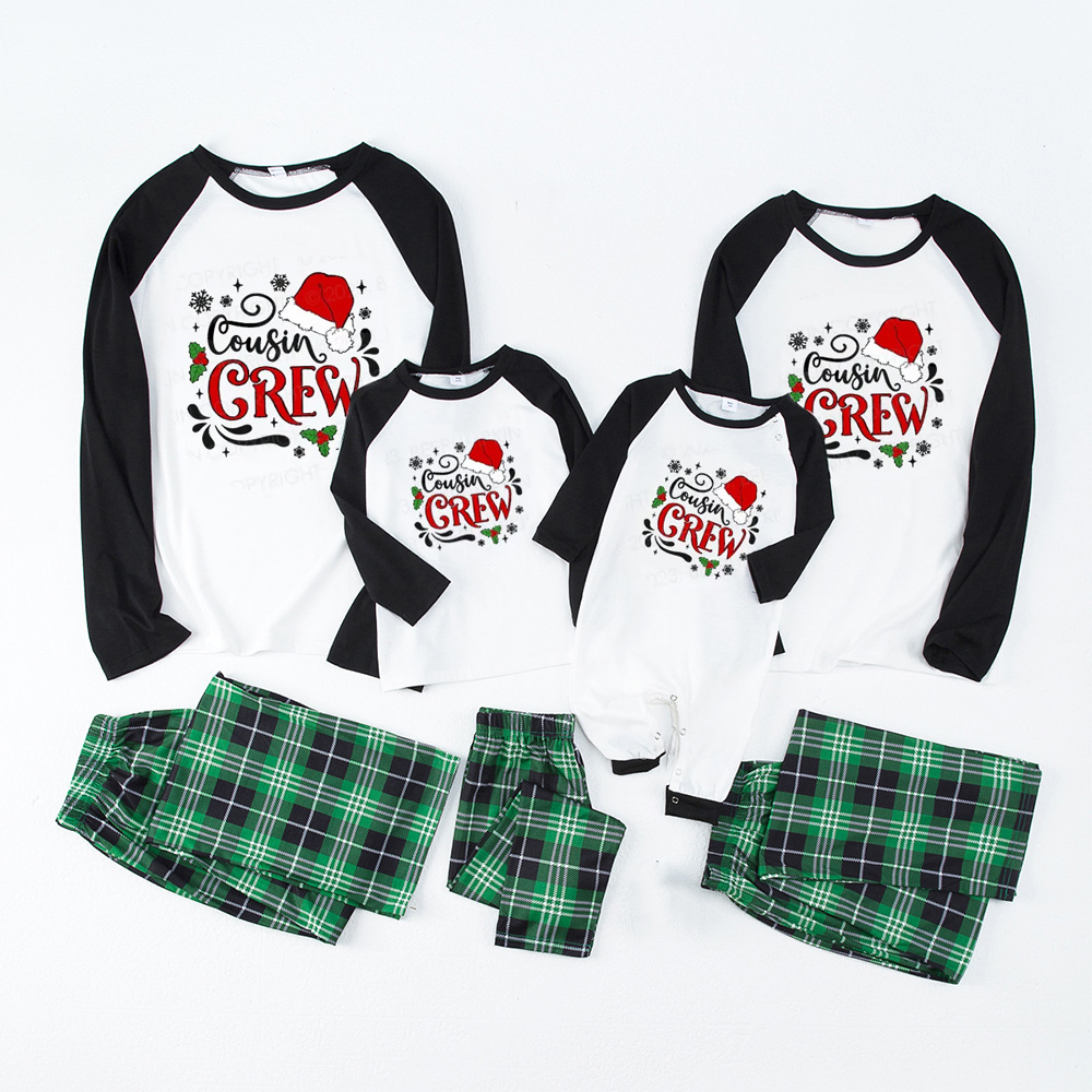 Snow Cousin Crew Christmas Family Matching Pajamas