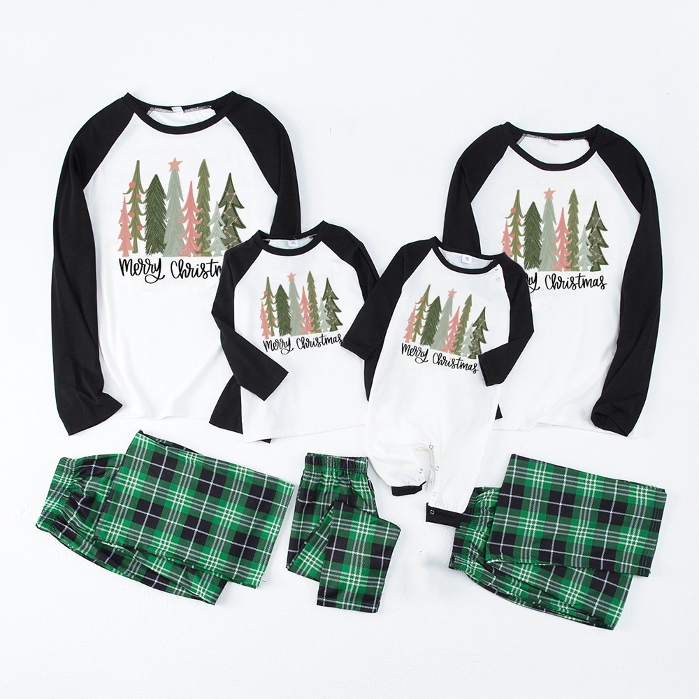 Merry Christmas Tree Holiday Family Matching Pajamas