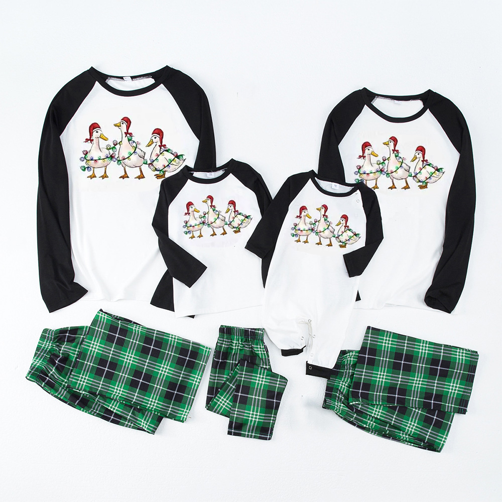 Christmas Ducks Farm Lover Matching Family Pajamas