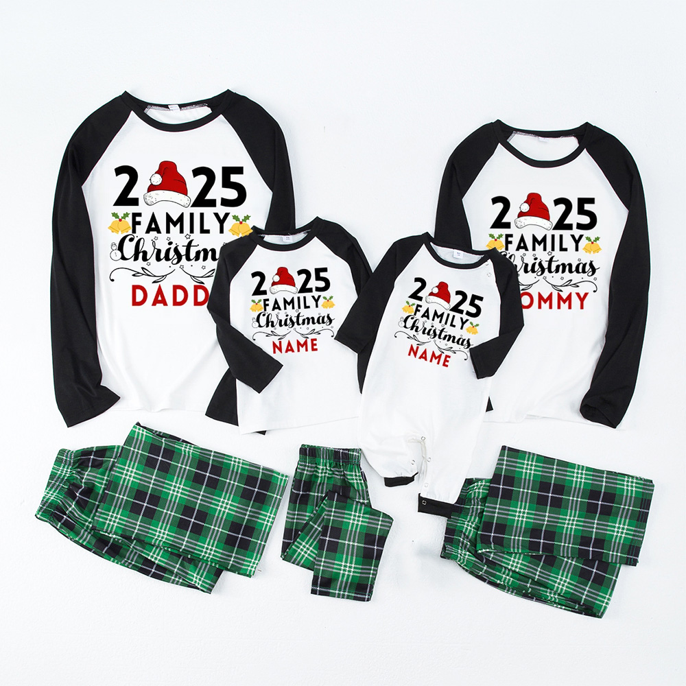 Personalized 2025 Family Christmas Name Pajamas