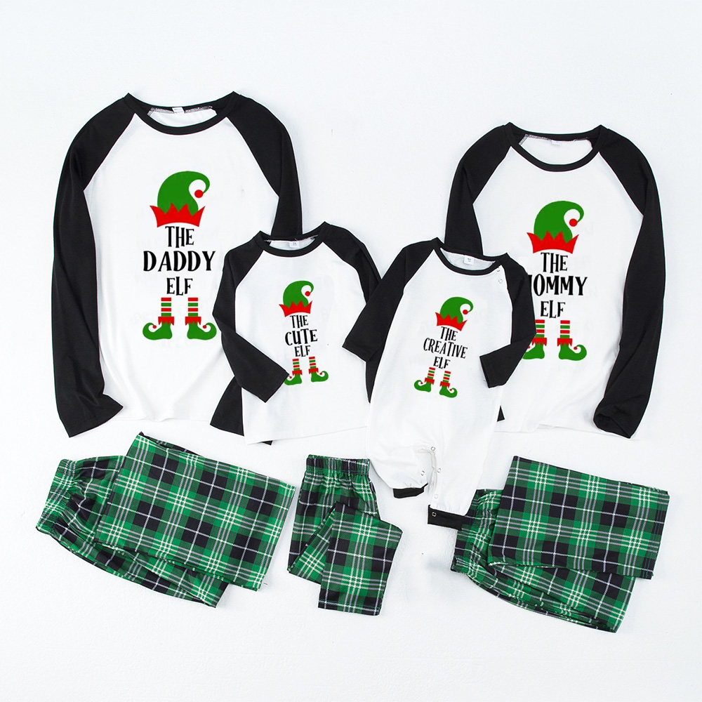 Personalized Christmas The Elf Family Matching Pajamas