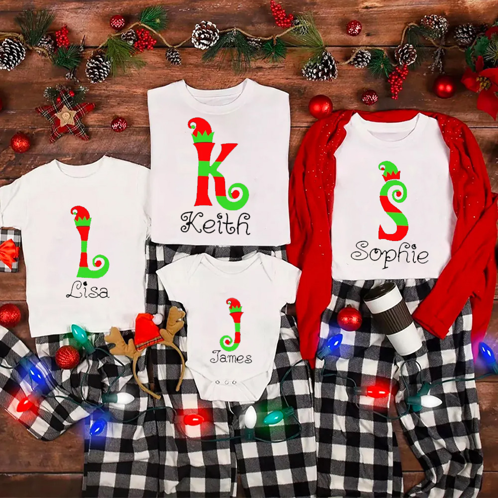 Personalized Christmas Gift Tees For Family Members