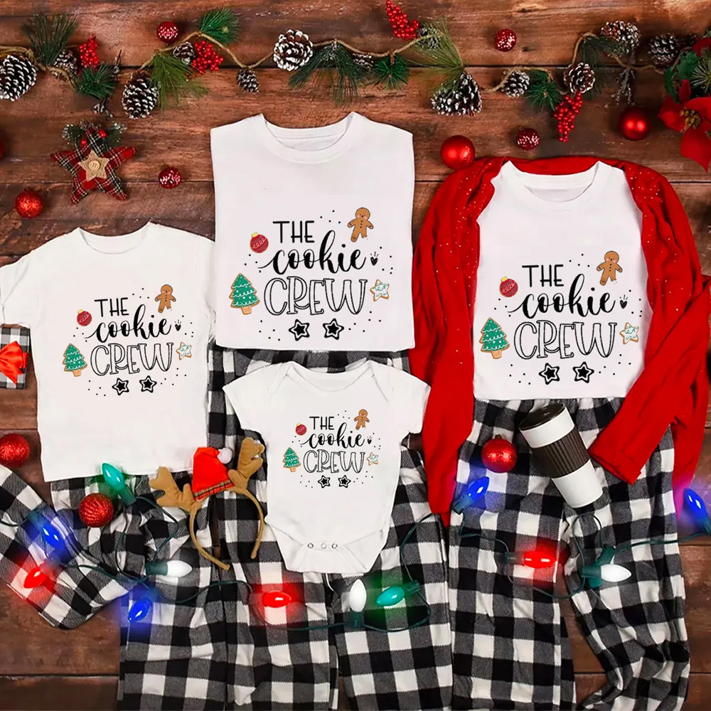 The Cookie Crew Christmas Family Matching T-Shirt