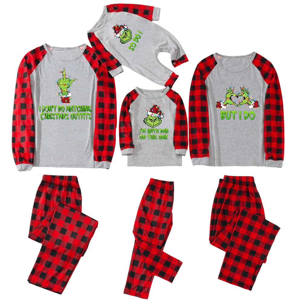 Personalized I Love Christmas Family Matching Pajamas