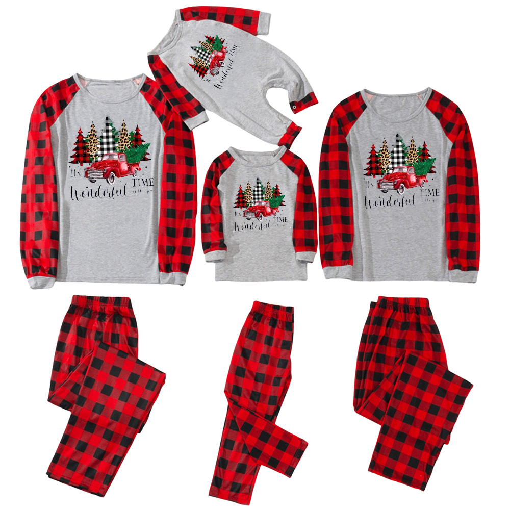 Christmas Vintage Red Truck Matching Pajamas For Family