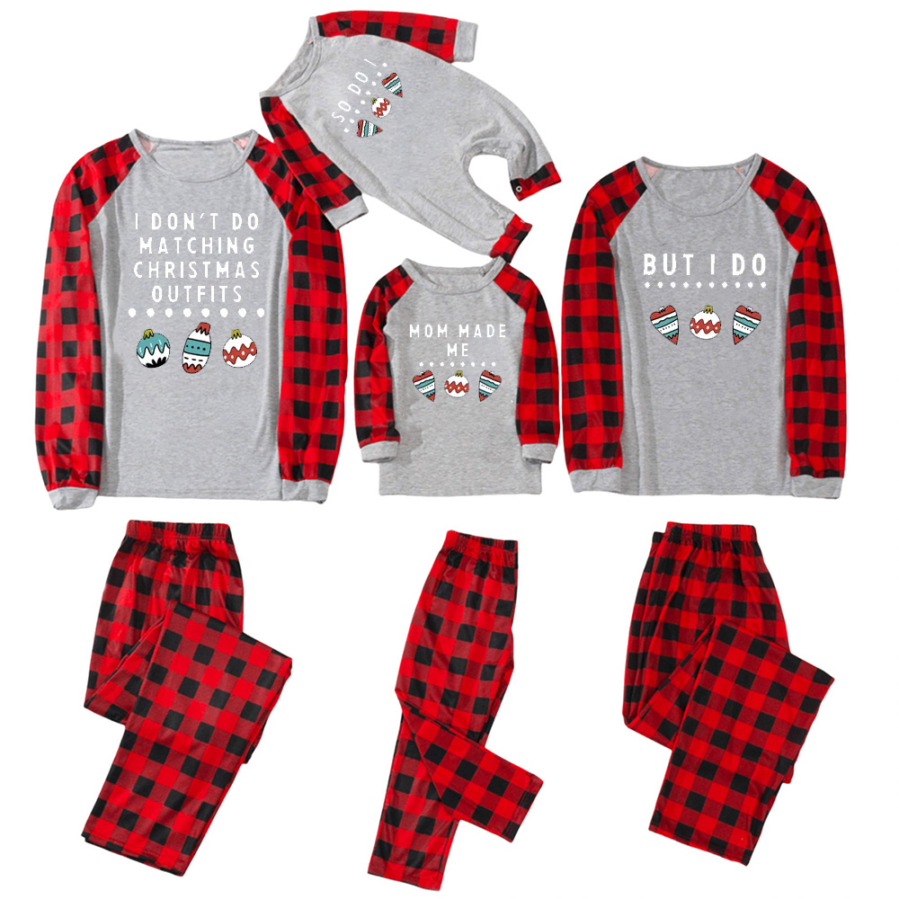 Mom Made Me Christmas Family Matching Pajamas
