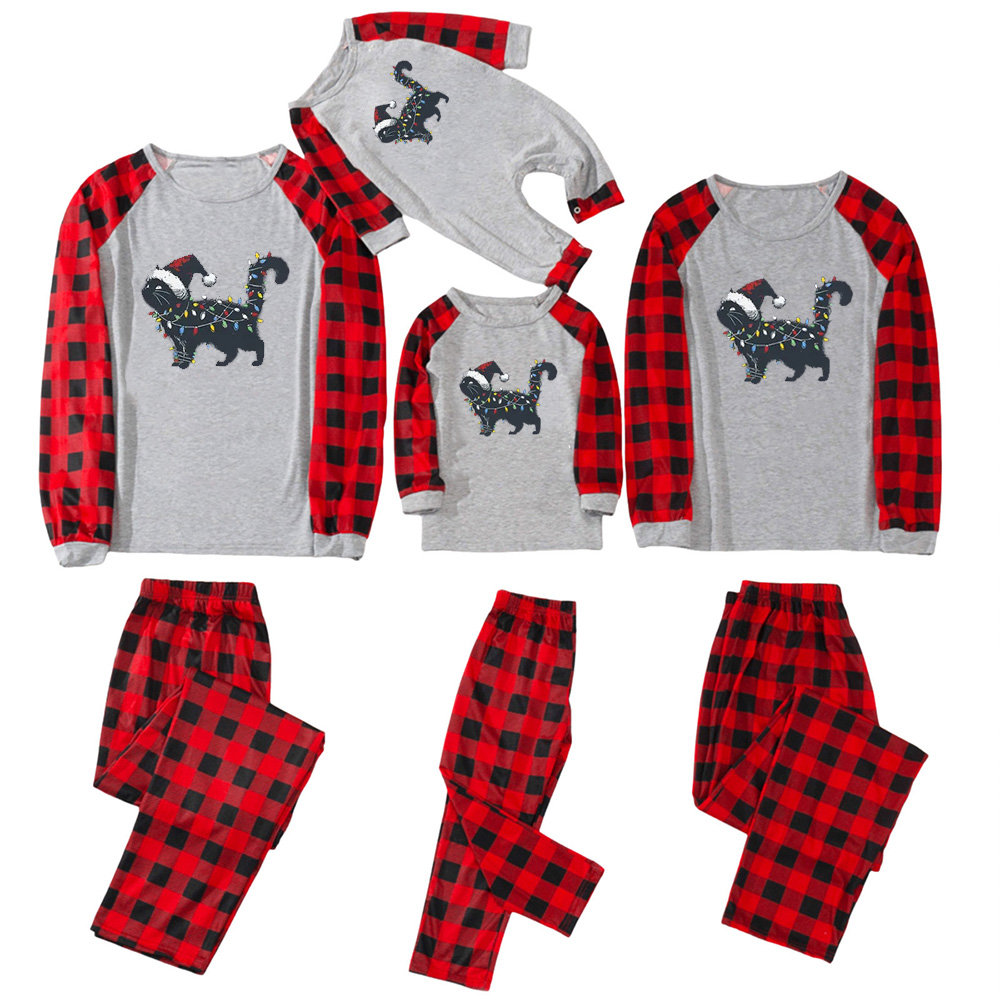 Merry Meowmas Christmas Family Matching Pajamas