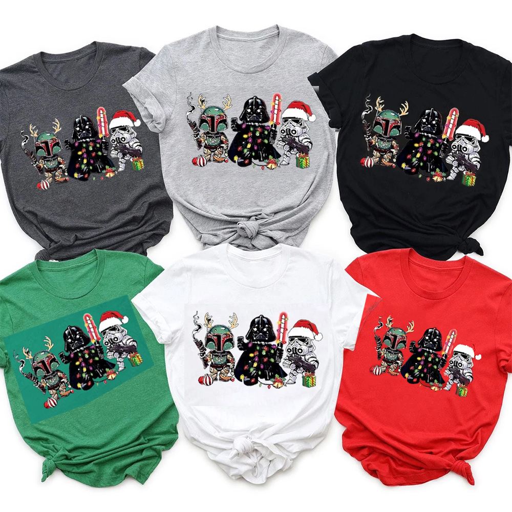 Fighting Characters Christmas Matching T-Shirts
