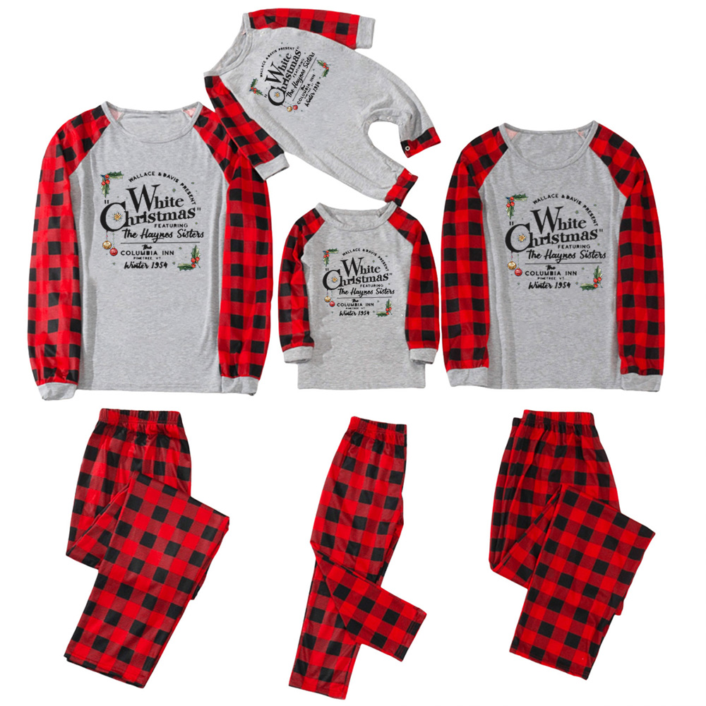 White Christmas Movie Retro Family Matching Blue Pajamas