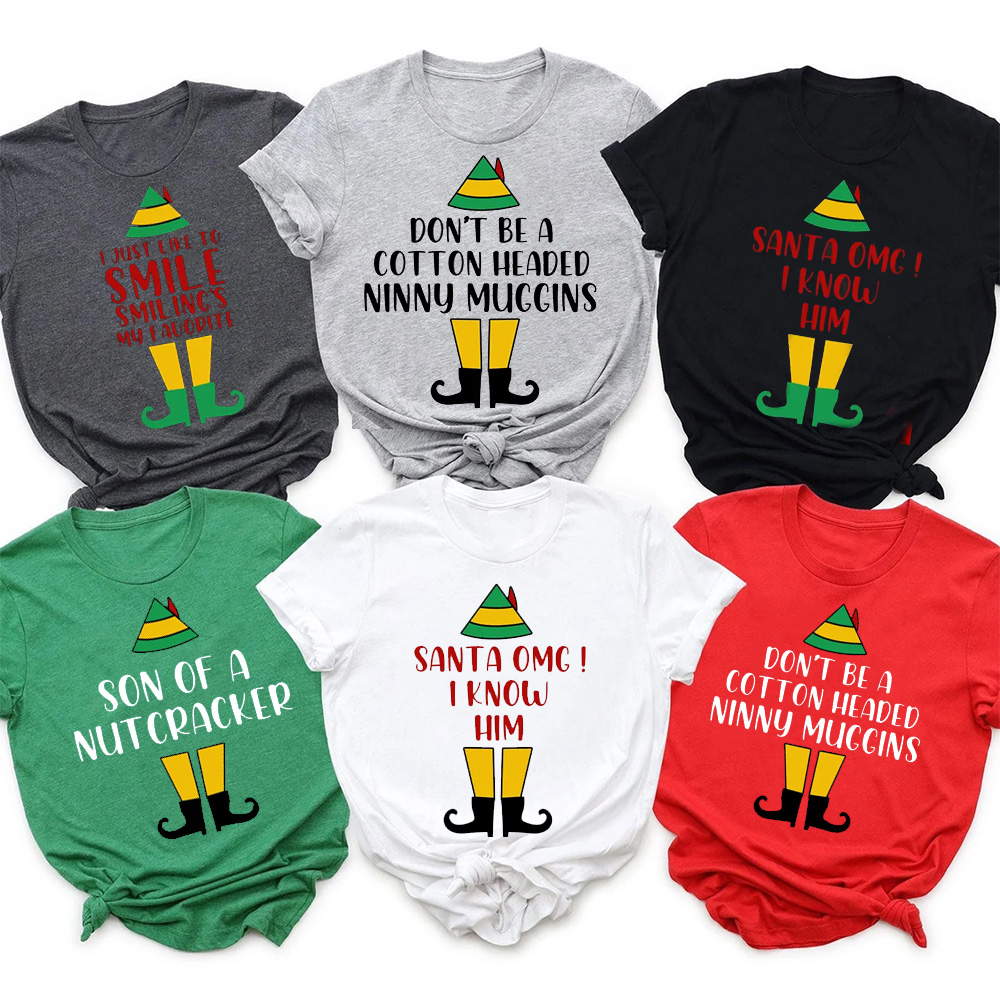 Elf Movie Quotes Christmas Family Matching Shirt