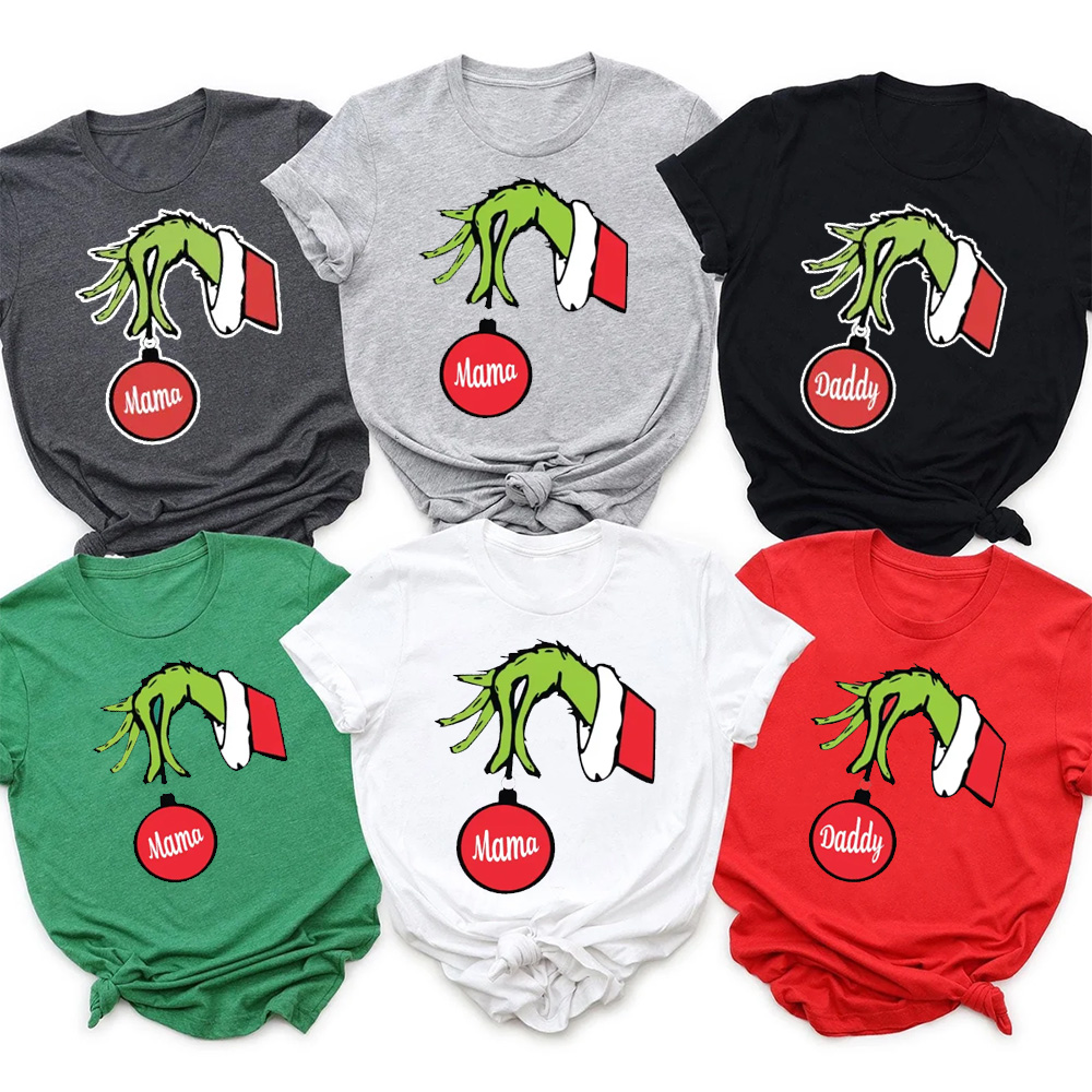 Red Bulb Christmas Family Matching Shirt