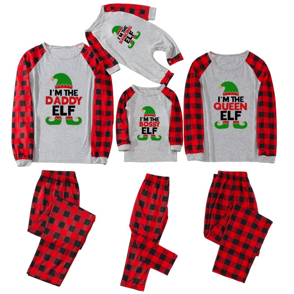 Personalized Funny Elf Christmas Family Matching Pajamas