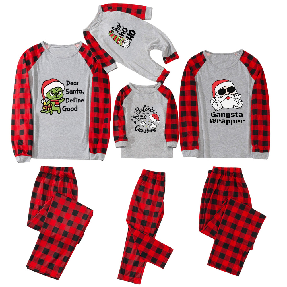 Personalized Joyful Holiday Christmas Family Matching Pajamas