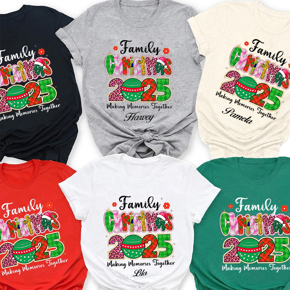 Personalized 2025 Making Memories Together Family Matching T-Shirts