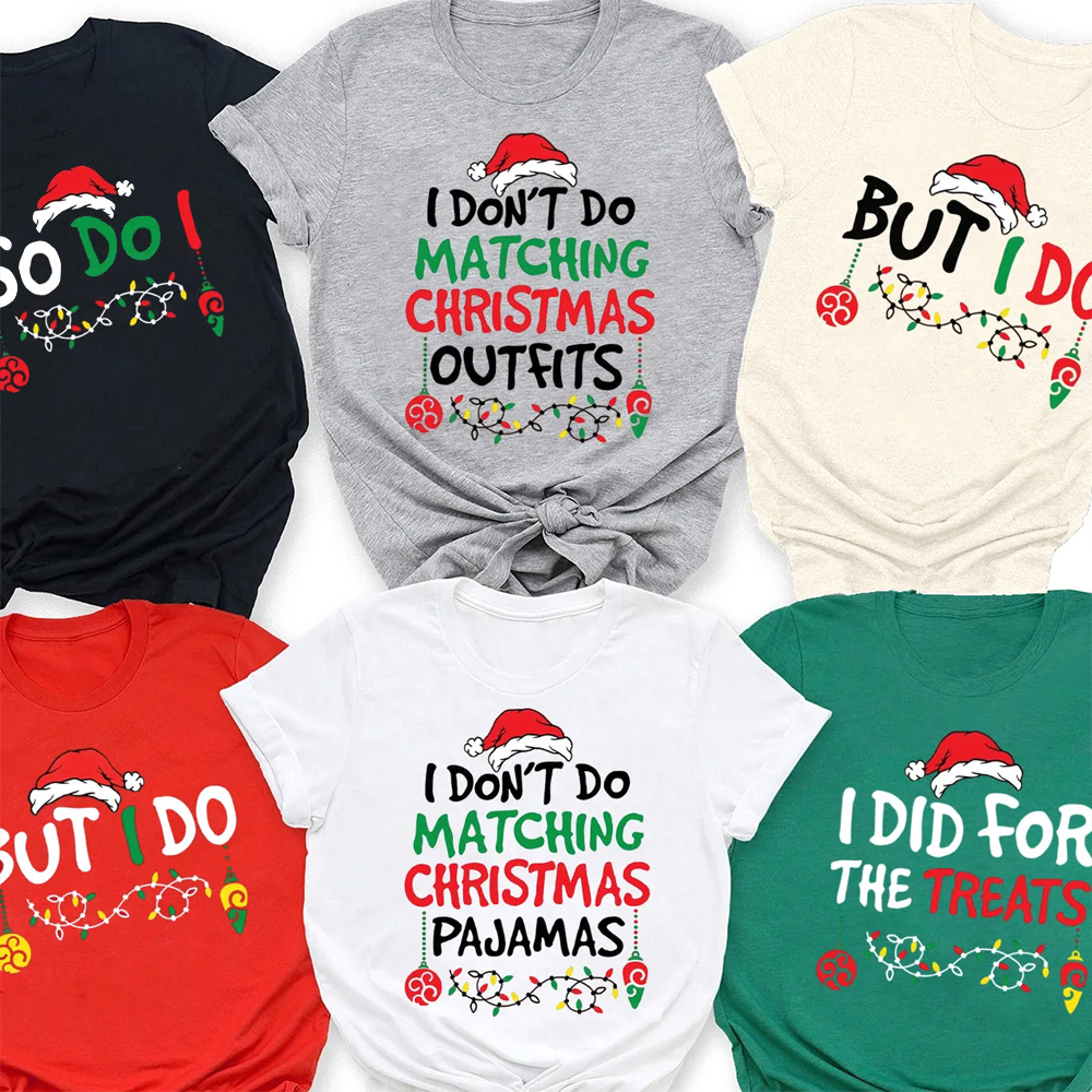 Personalized Mama Made Me Do It Christmas Family Matching T-Shirts