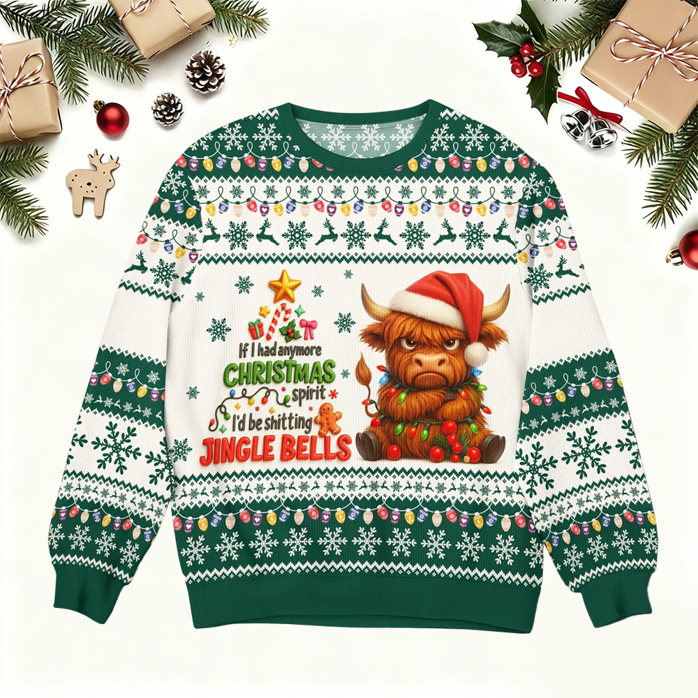 Funny Grumpy Cat Ugly Christmas Sweater Sarcastic Holiday Outfit