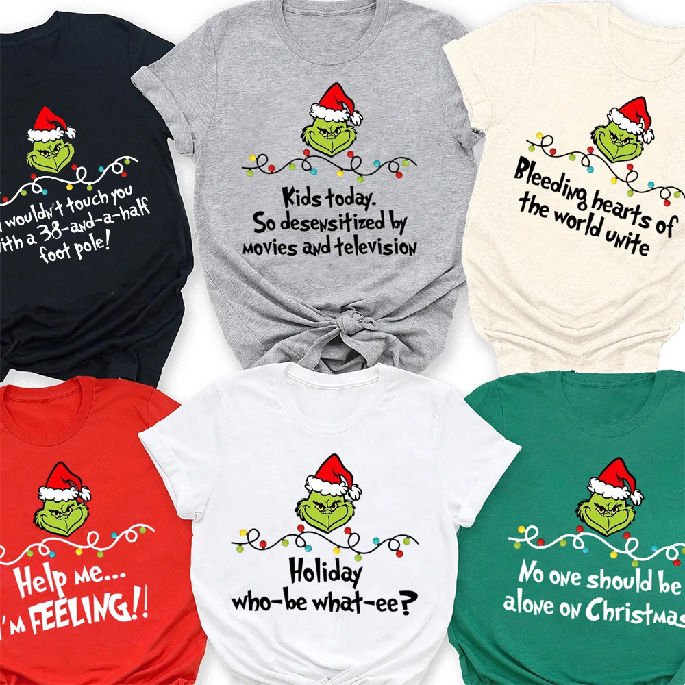Personalized Sassy Christmas Spirit Family Matching T-Shirts