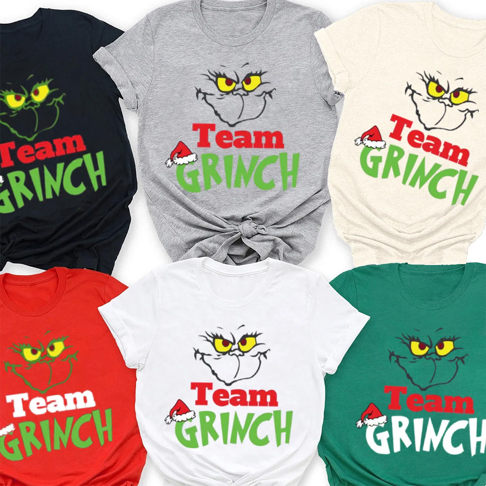 Team Grumpy Cheer Christmas Family Matching T-Shirts