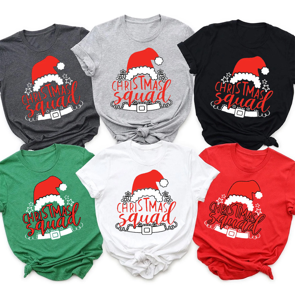 Happy Christmas Squad Family Matching Tees