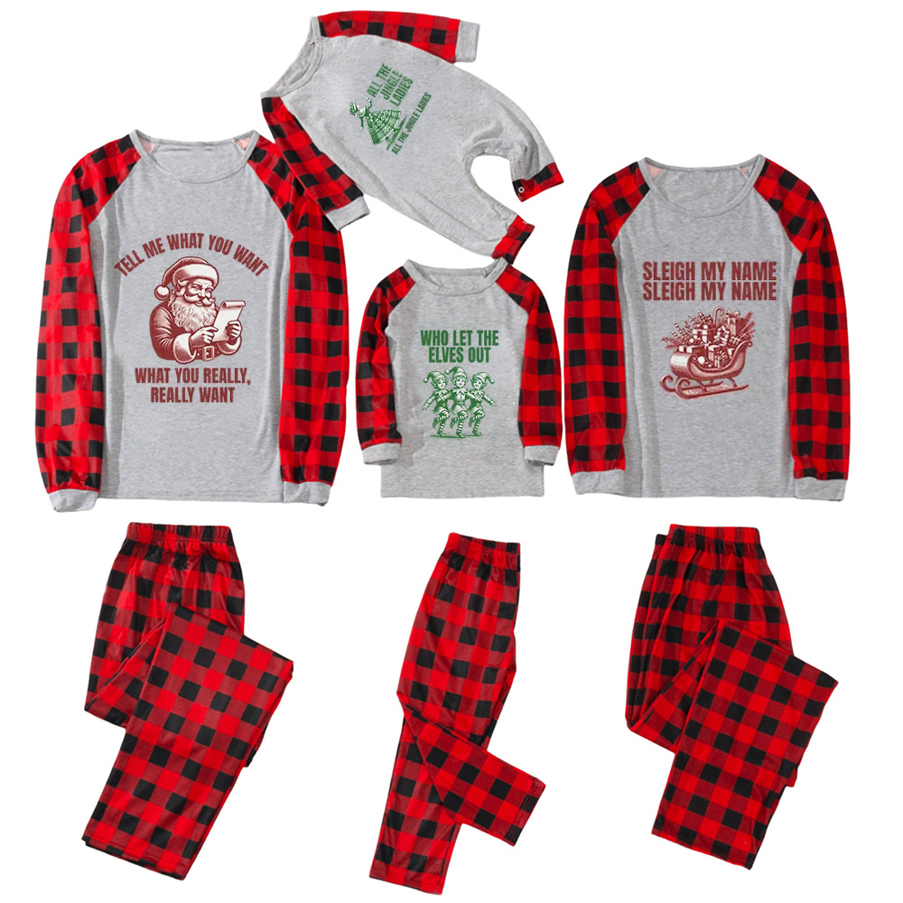 Personalized Jolly Jokes & Cheers Christmas Family Matching Pajamas