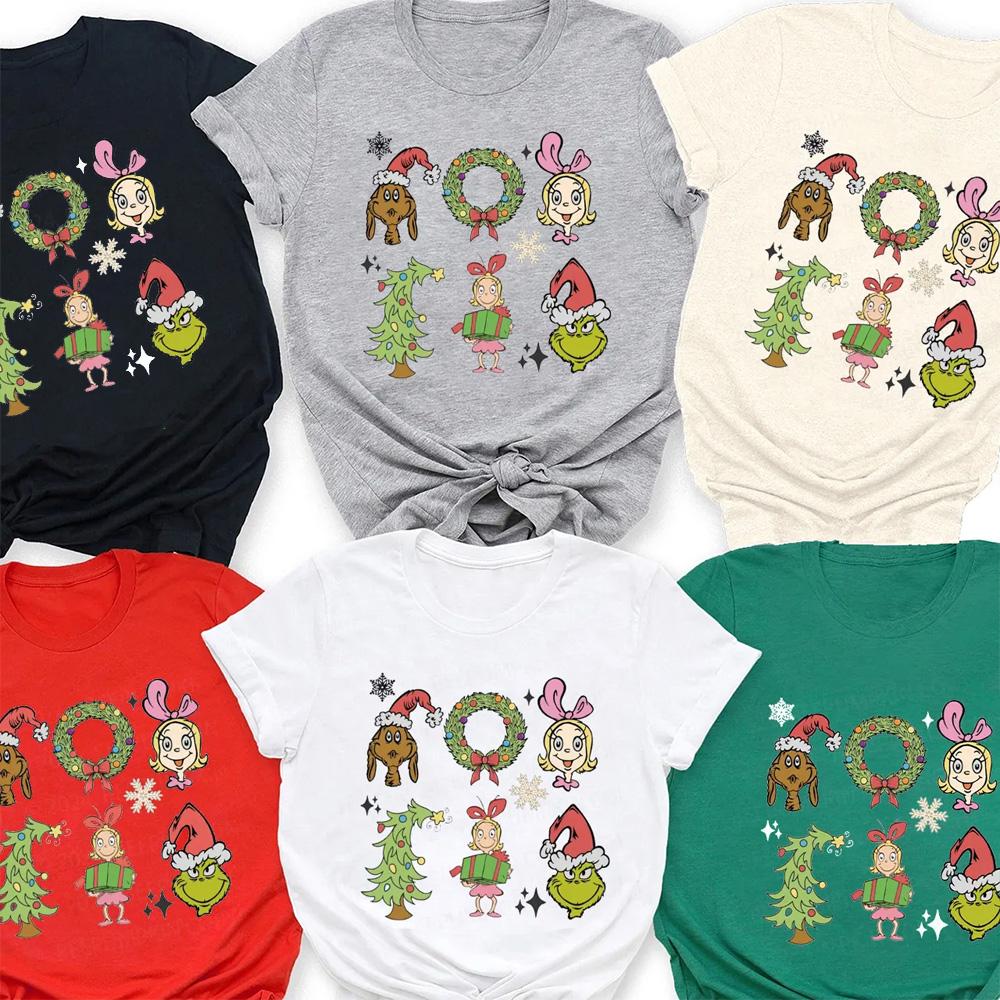 Special Retro Merry Christmas Family Matching T-Shirts