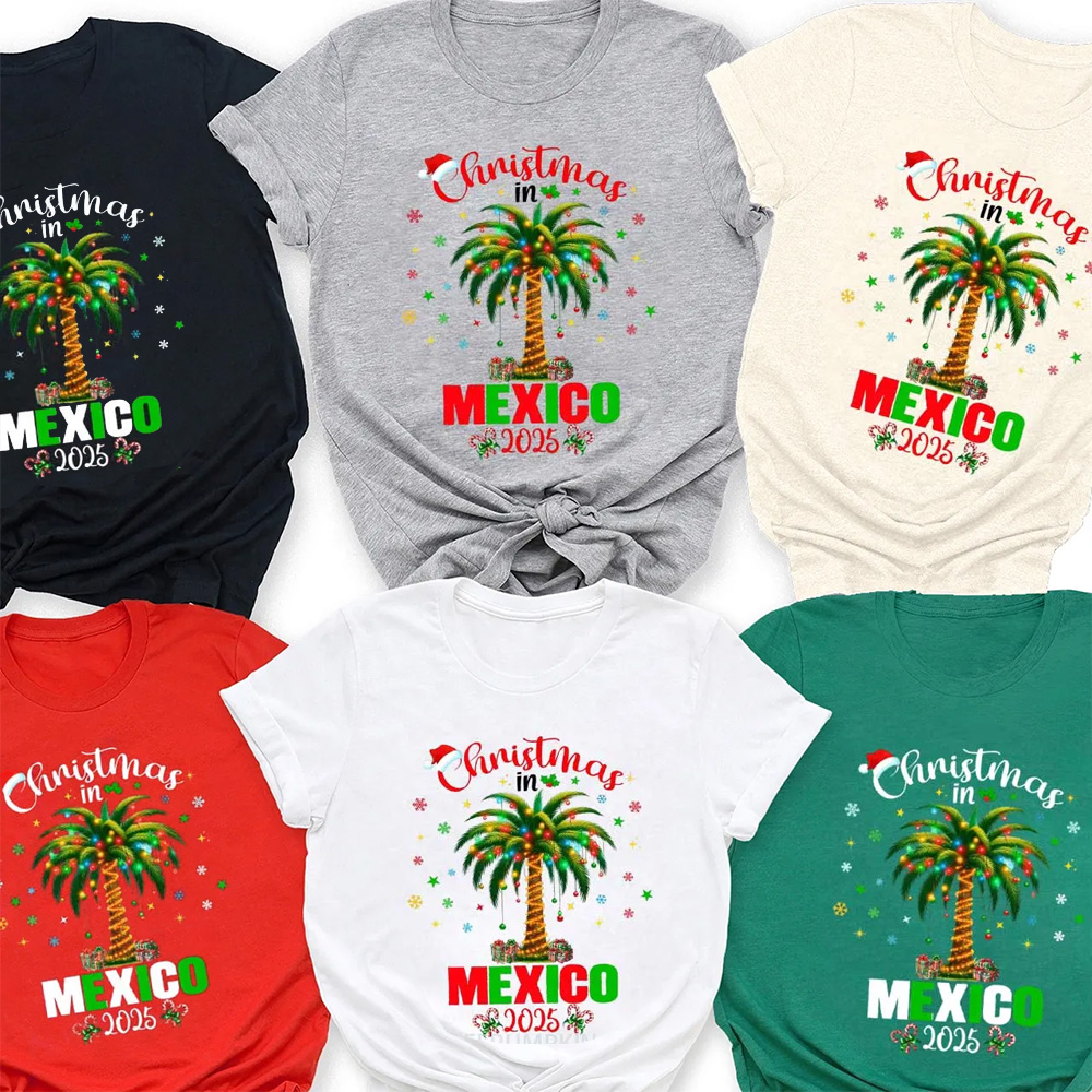 Personalized Christmas Trip 2025 Family Matching T-Shirts