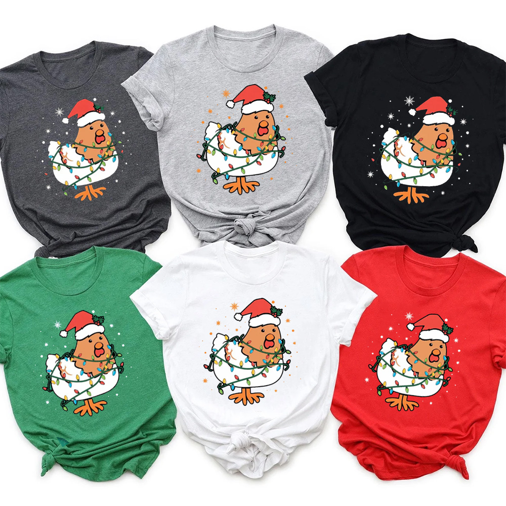 Chicken Lover Christmas Family Matching Shirts