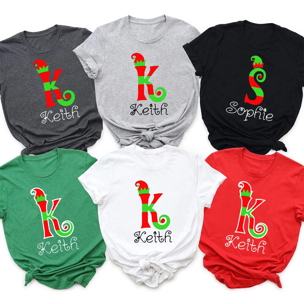 Personalized Christmas Gift Tees For Family Members