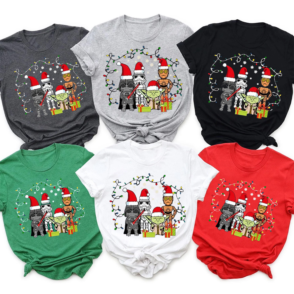 Fighting Characters Christmas Matching T-Shirts