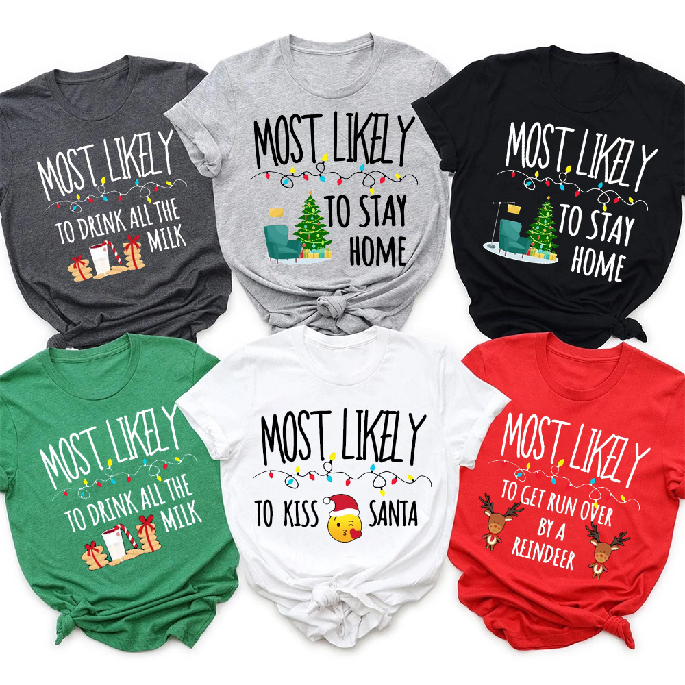 Emoticons Most Likely To Funny Christmas Shirt