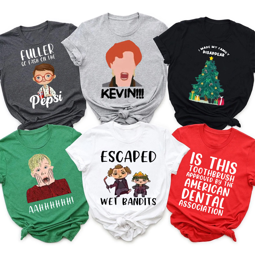 A Holiday Classic Movie Quotes Christmas Family Matching T-Shirts
