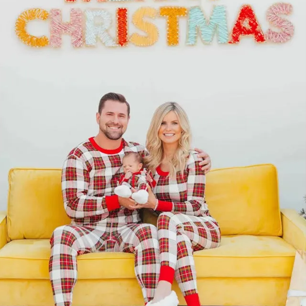 Christmas Red Plaid Family Matching Pajama Set
