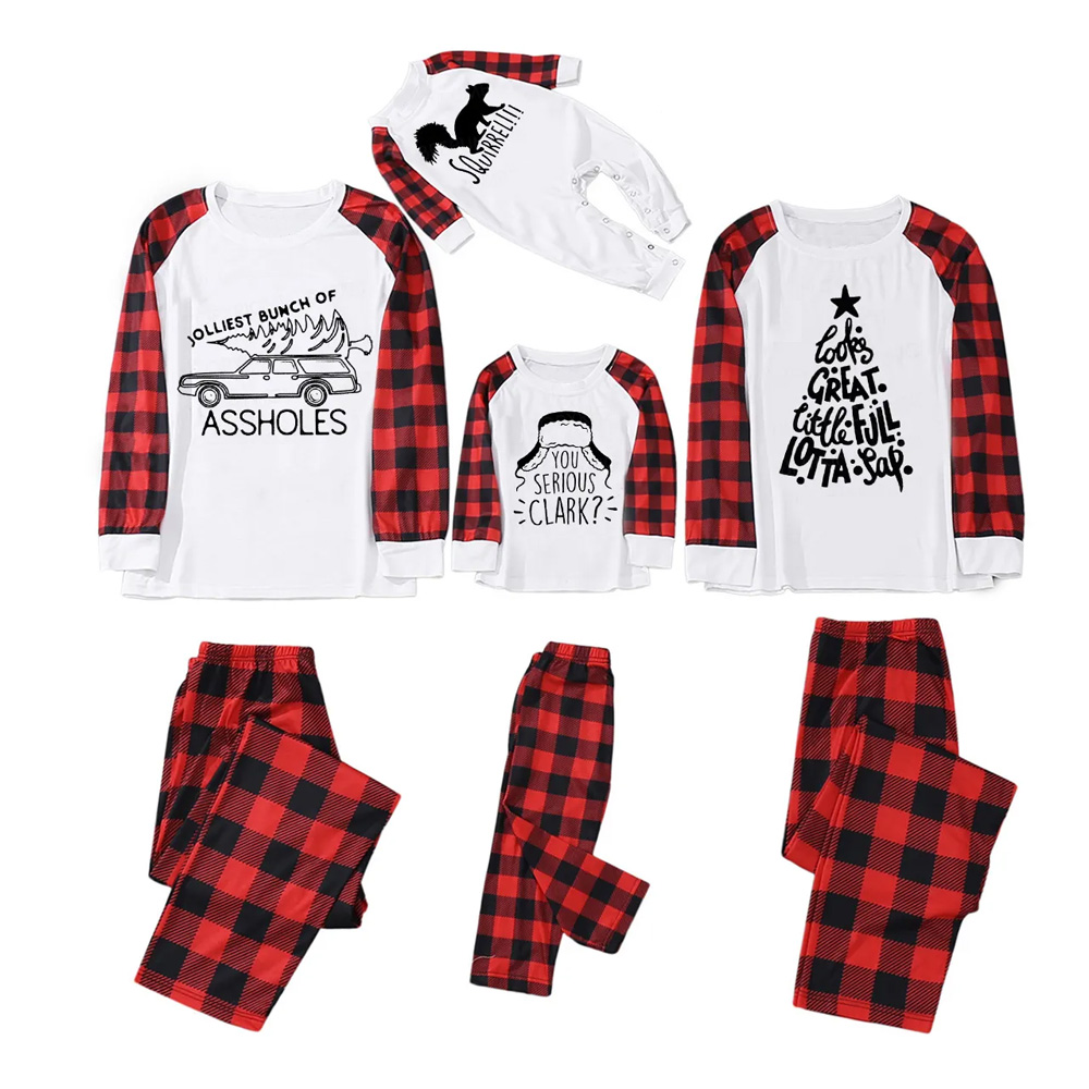 Funny Pattern Christmas Special Family Matching Pajamas