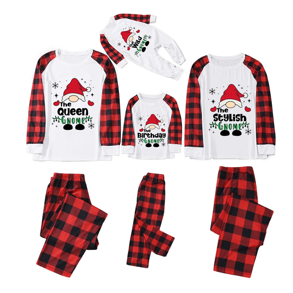 Christmas Custom Gnome Matching Pajamas