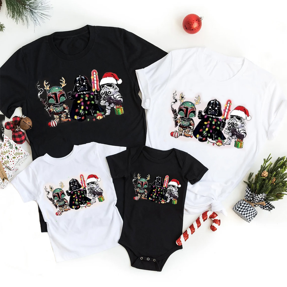 Fighting Characters Christmas Matching T-Shirts