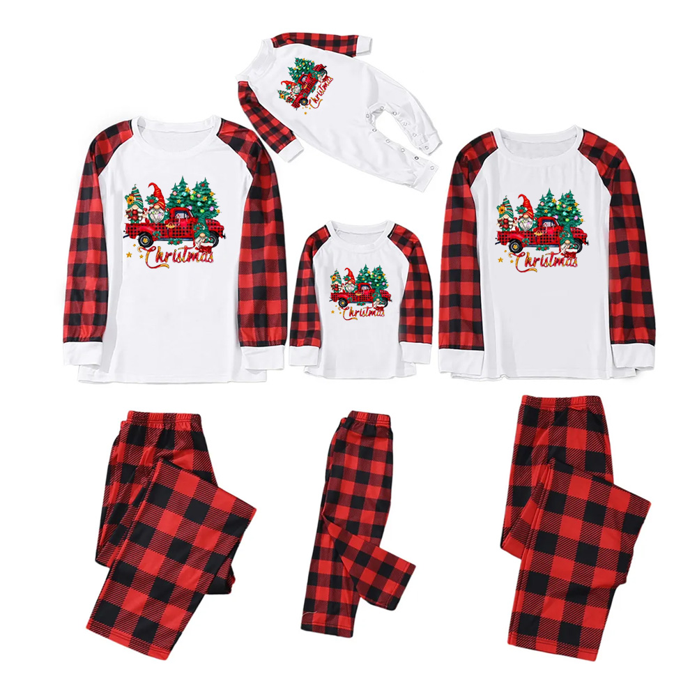 The Gnome Celebration Family Matching Christmas Gnomes Pajamas