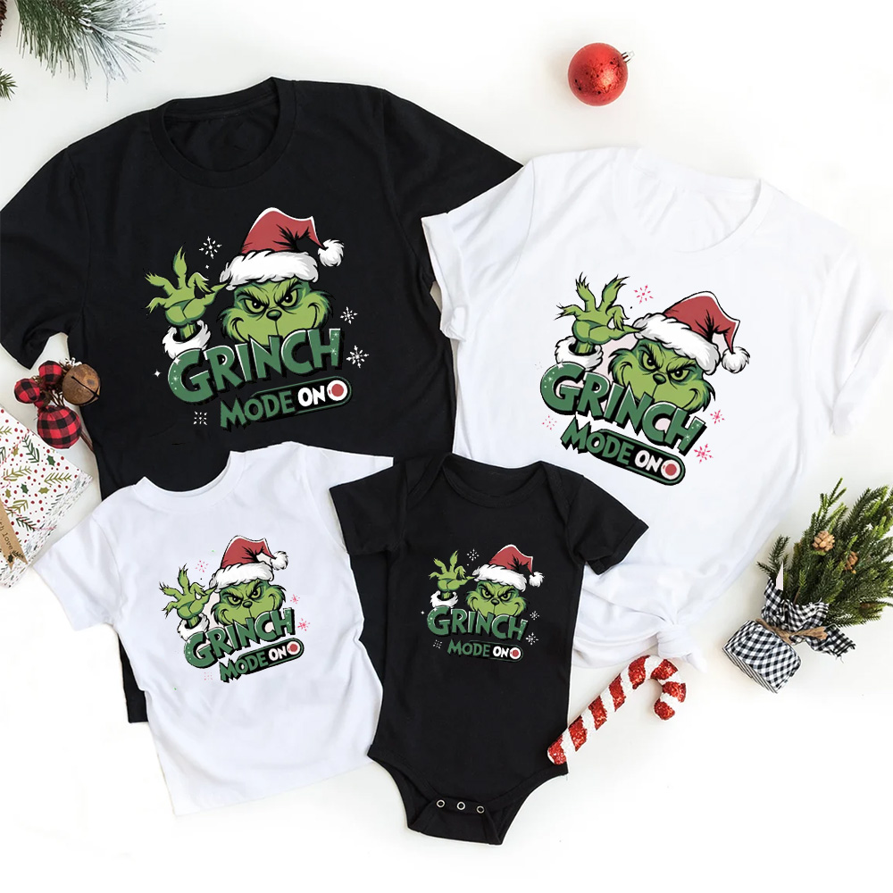 Christmas Mode On Family Matching T-Shirts