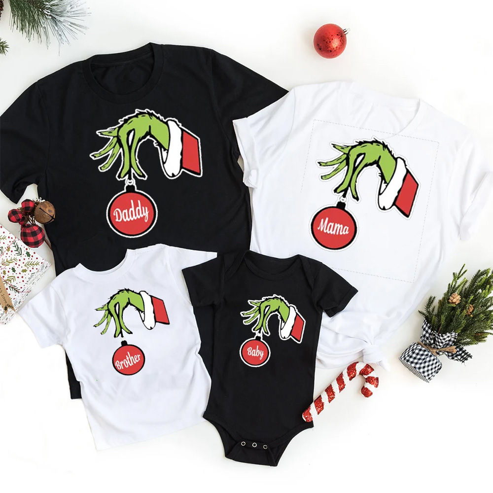 Red Bulb Christmas Family Matching Shirt