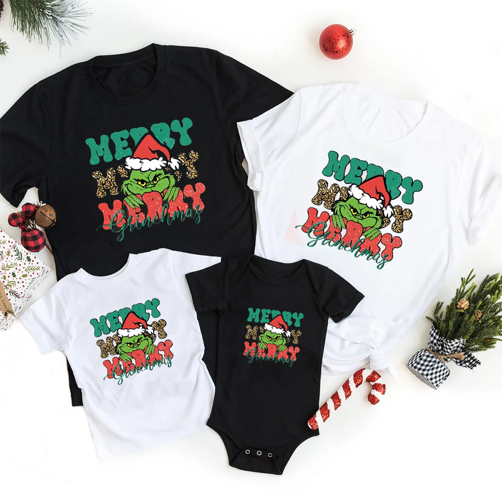 Merry Merry Christmas Family Matching Shirt