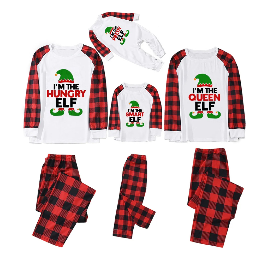 Personalized Funny Elf Christmas Family Matching Pajamas