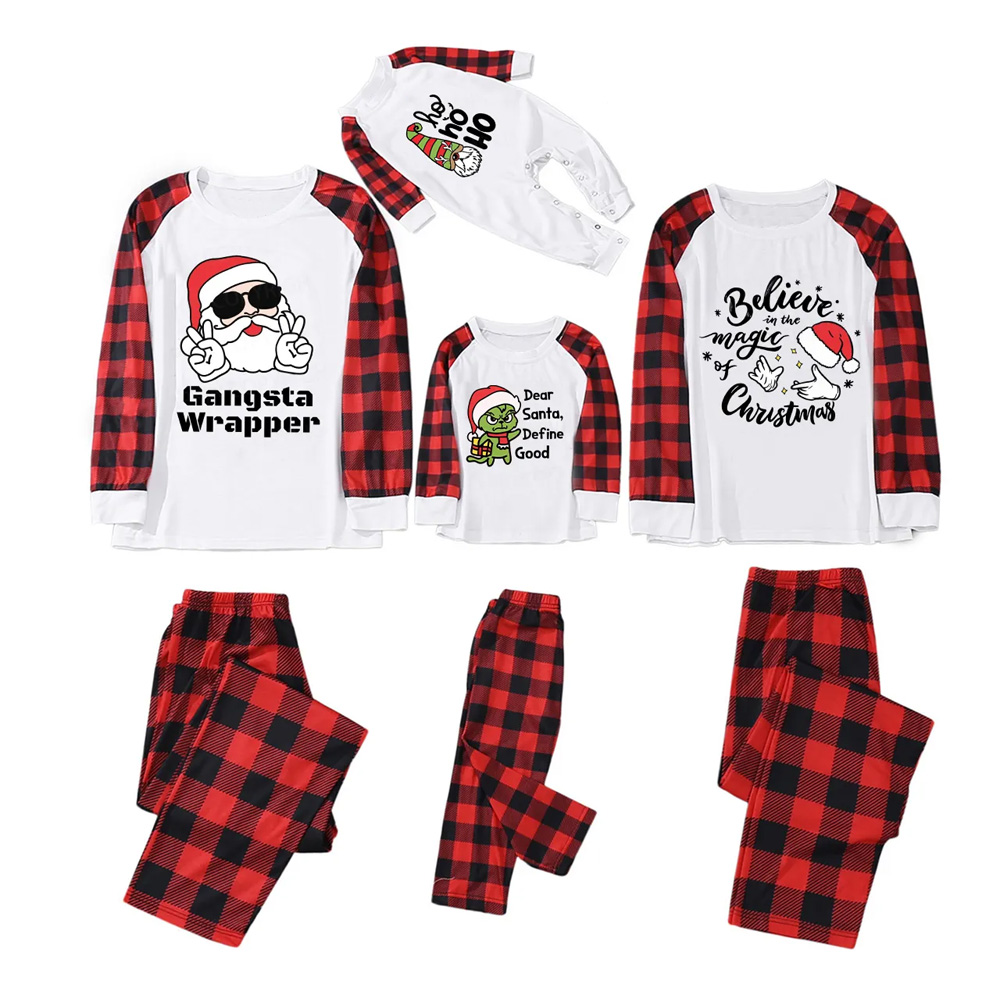 Personalized Joyful Holiday Christmas Family Matching Pajamas